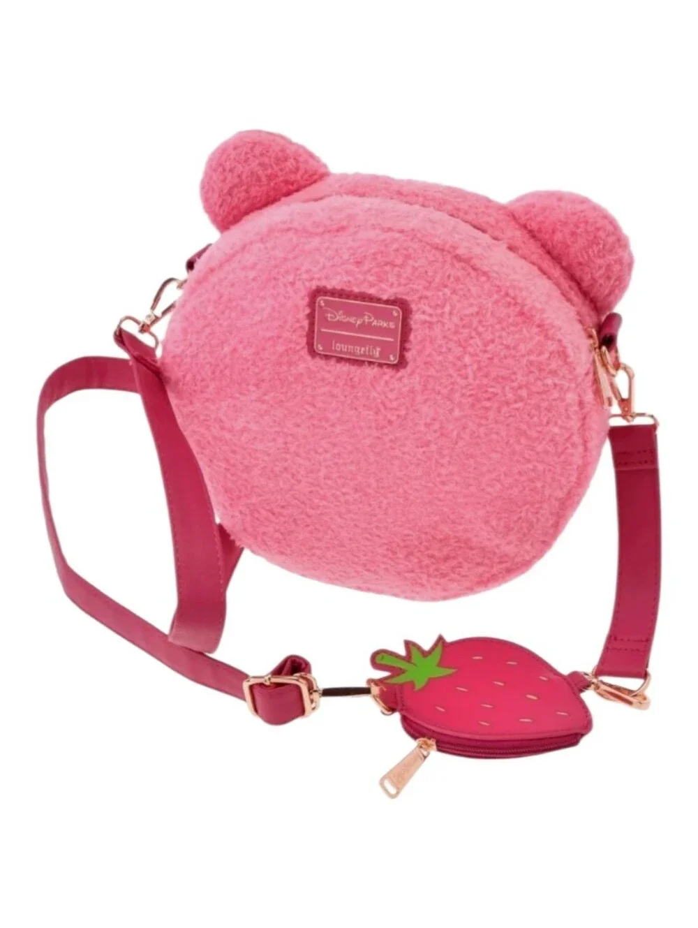 Disney Loungefly Lotso Toy Story Strawberry Scented Sherpa Bag